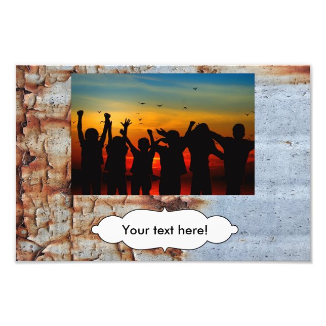 Peeling-Textur Fotodruck (Vorne)