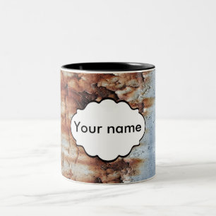 Peeling-Textur Zweifarbige Tasse