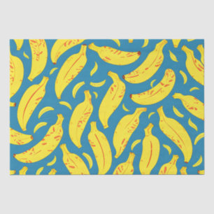 Peeling Tropisch Gelbes Bananenmuster Seidenpapier