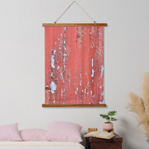 PEELING WANDTEPPICH MIT HOLZRAHMEN