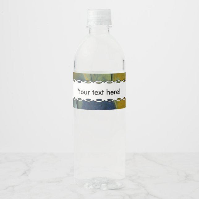 Peeling Wasserflaschenetikett (Vorderseite)