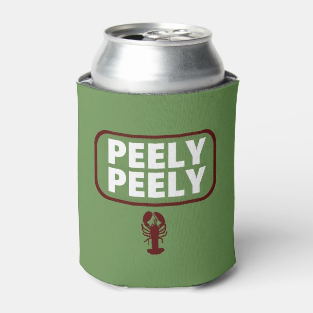 Peely Peely Funny Crawfish Lovers Beer Can Holder Dosenkühler (Kanne Vorderseite)