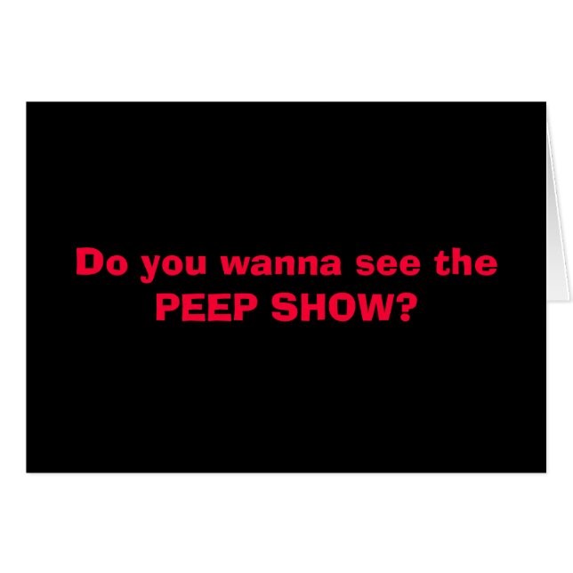 PEEP SHOW!!! (Vorderseite (Horizontal))