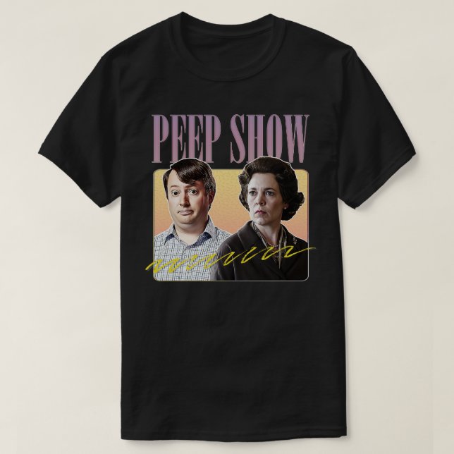 Peep Show Meme Retro Fan Artwork T-Shirt (Design vorne)