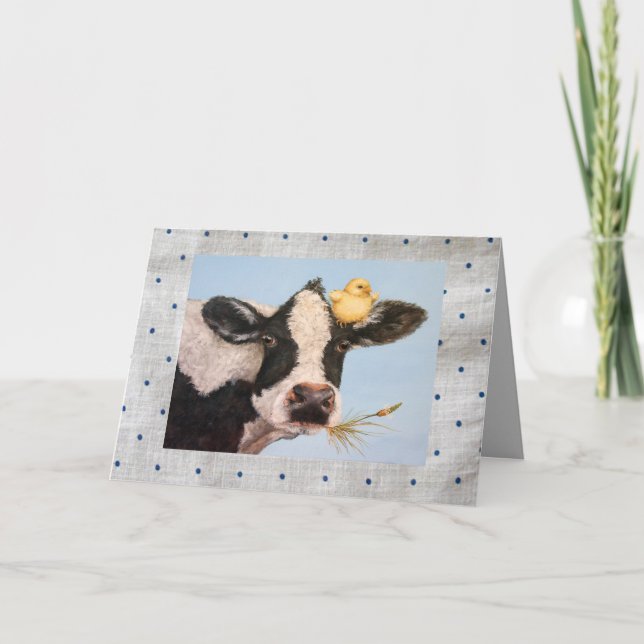 Peep und Kuh auf Punkten Karte (Vorderseite)