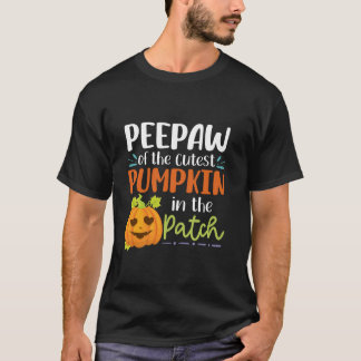 Peepaw des Niedlichsten Kürkins im PatchHalloweenh T-Shirt