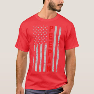 Peepaw Patriotisch Lustig Vatertag Vintage Amerika T-Shirt