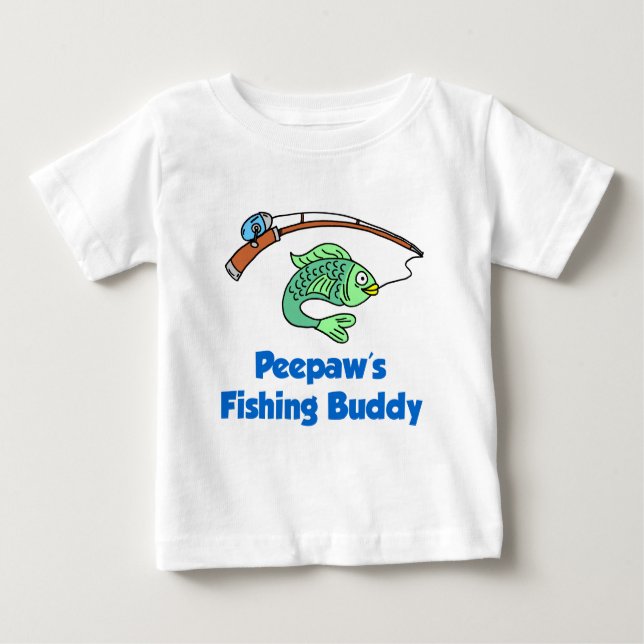 Peepaw's Fishing Buddy Baby T-shirt (Vorderseite)