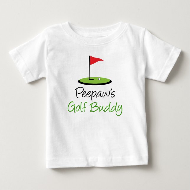 Peepaws Golf-Freund Baby T-shirt (Vorderseite)