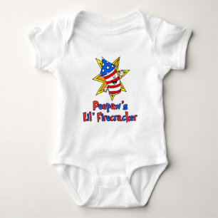 Peepaw's Little Firecracker Baby Strampler