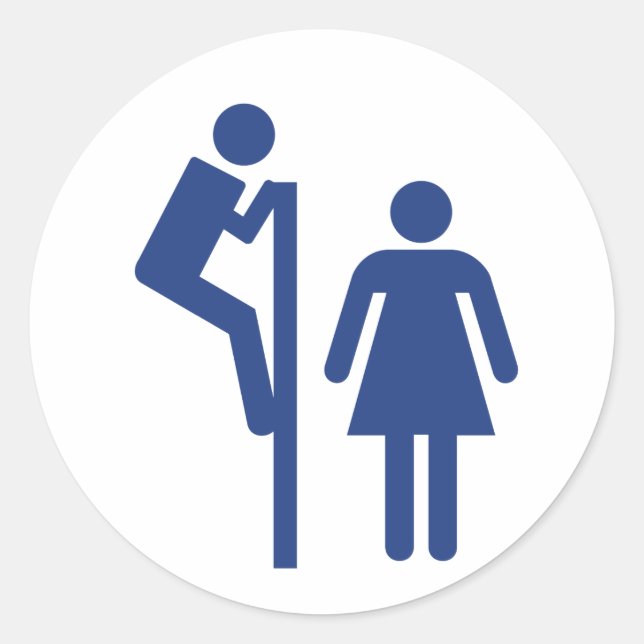 Peeper Runder Aufkleber (Vorderseite)