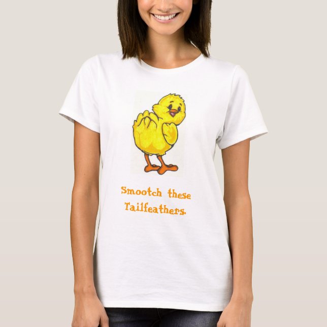 PeepersSmootch, Smootch theseTailfeathers. T-Shirt (Vorderseite)