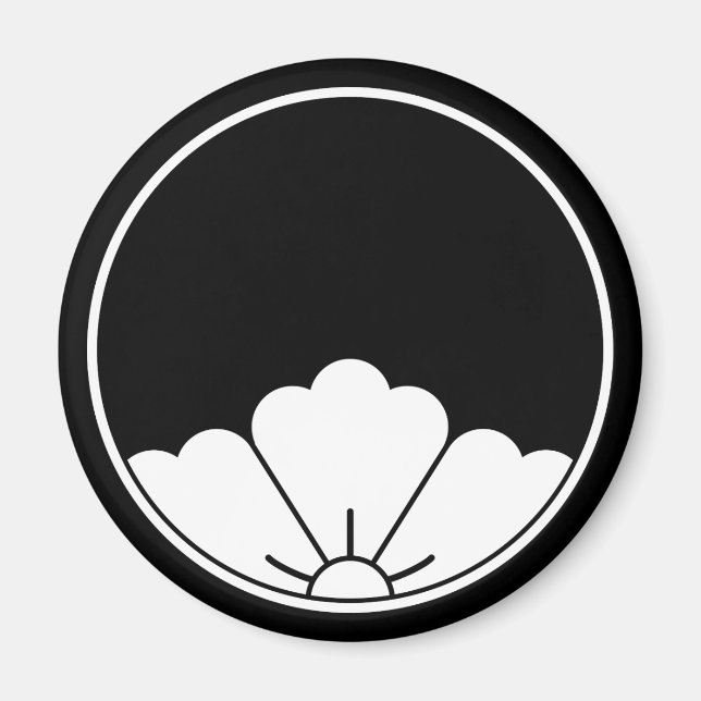 Peephole-View rhombische chinesische Blume in dthr Magnet (Vorne)