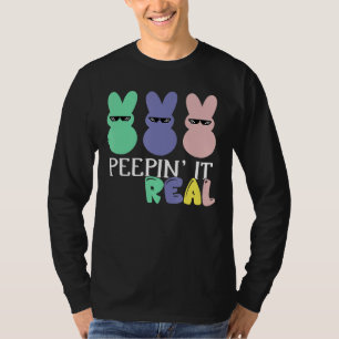 Peepin es echtes Niedliches Kaninchenfacettrio mit T-Shirt