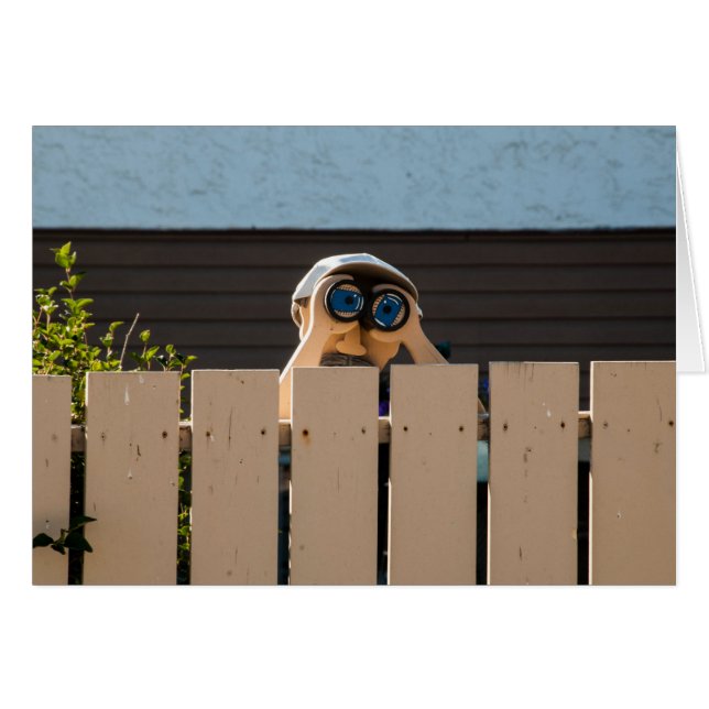 Peeping Neighbor Blank Inside Card (Vorderseite (Horizontal))