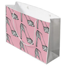 Peeptoe Plattform-Pumpen-Geschenk-Tasche