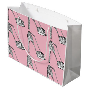 Peeptoe Plattform-Pumpen-Geschenk-Tasche Große Geschenktüte