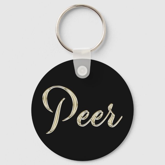 Peer-Button-Schlüsselger Schlüsselanhänger (Vorderseite)