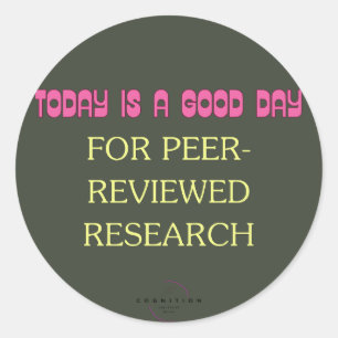Peer Reviews Runder Aufkleber