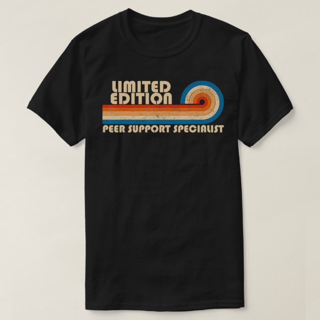 PEER SUPPORT SPECIALIST Funny Job Title Profession T-Shirt (Design vorne)
