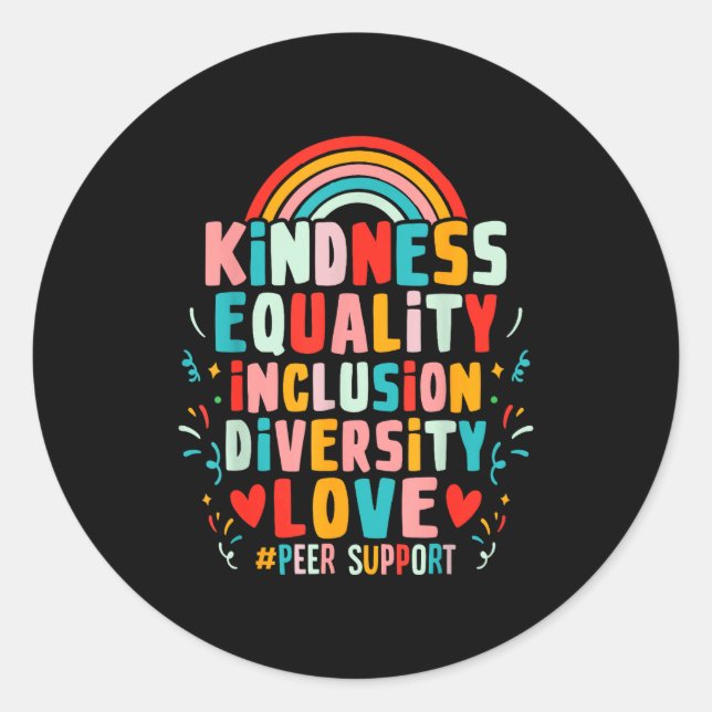 Peer Suprt Specialist Pss Tee Peer Suprt Specialis Runder Aufkleber (Vorderseite)