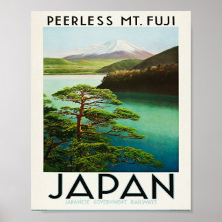 Peerless Berg Fuji. Japan Poster
