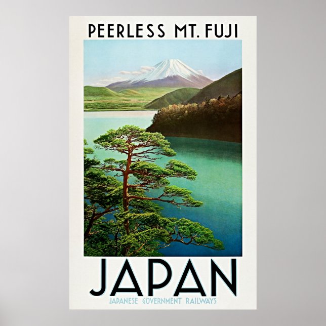 Peerless Mt. Fuji 1930s Japan Travel Poster (Vorne)