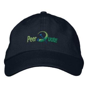 PeerQuote Logo-Hut Bestickte Kappe