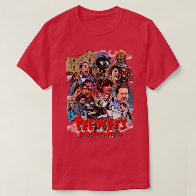 Peewees großes Abenteuer T-Shirt (Design vorne)