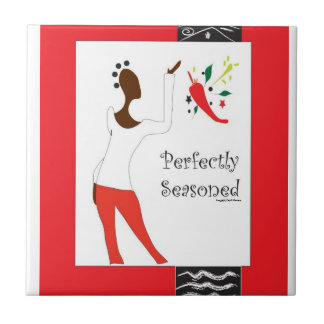 "Pefrectly würzte Küchen-Fliese " Fliese