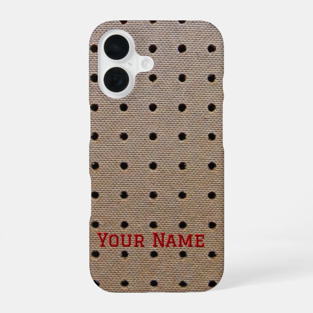Peg Board - iPhone 16 Hülle (Rückseite)