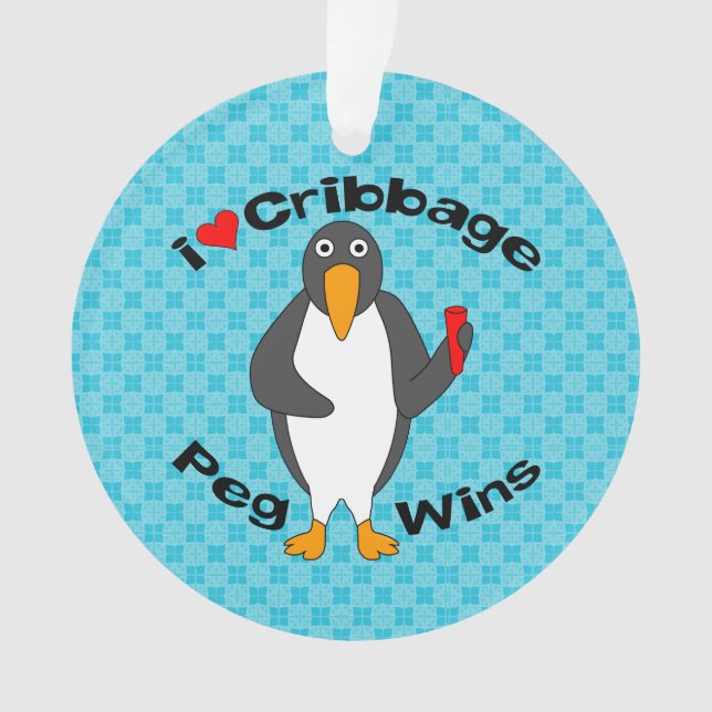Peg-Wins-Cribage Ornament (Vorderseite)