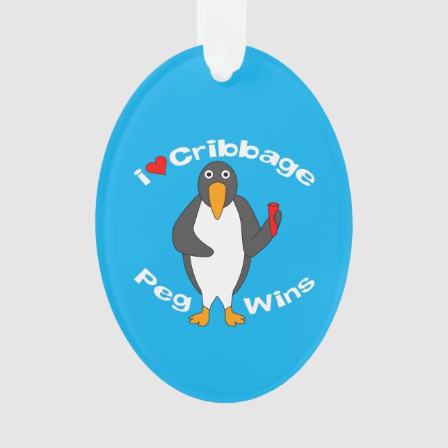 Peg-Wins-Cribage Ornament (Vorderseite)