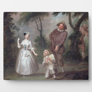 Peg Woffington as Rosalind with Celia and Touchsto Fotoplatte