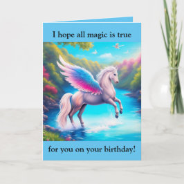 Pegasus Birthday Card Feiertagskarte