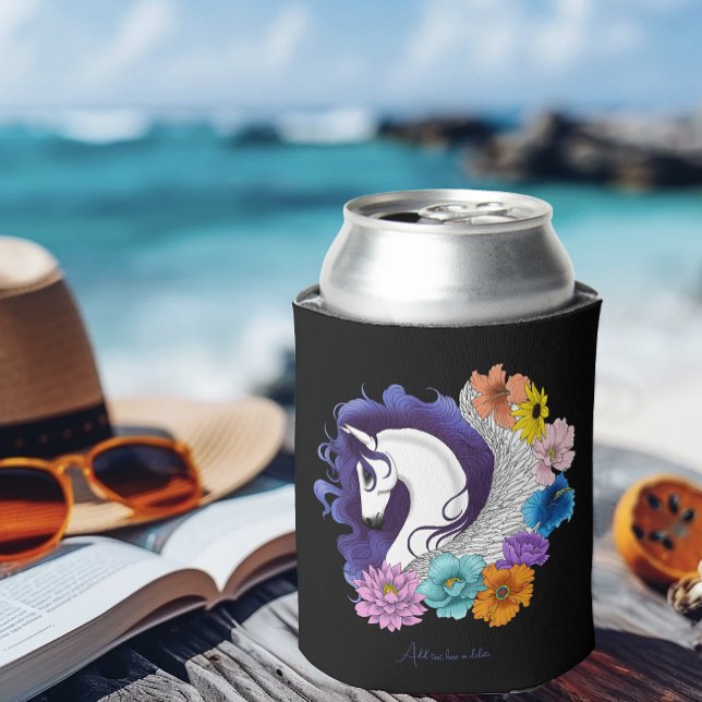 Pegasus Black Floral Dosenkühler (Von Creator hochgeladen)