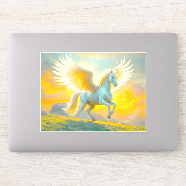 Pegasus Bridging the Earth and Sky Sticker (Computer)