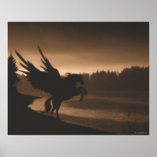 Pegasus Canvas Print Poster