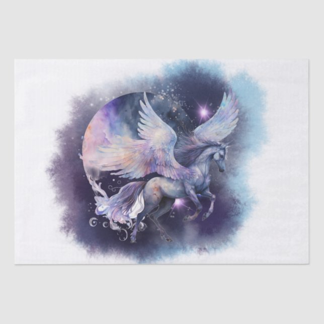 Pegasus Celestial Magische Kreatur Seidenpapier (Vorderseite)