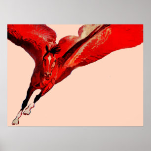 Pegasus, das fliegende Pferd Poster