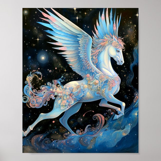 Pegasus Fantasy Art Poster (Vorne)