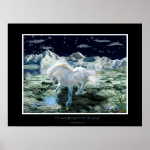 PEGASUS Fantasy Book Art Poster