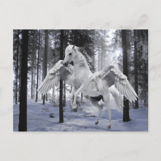 Pegasus Flügeldrachenschnee Postkarte