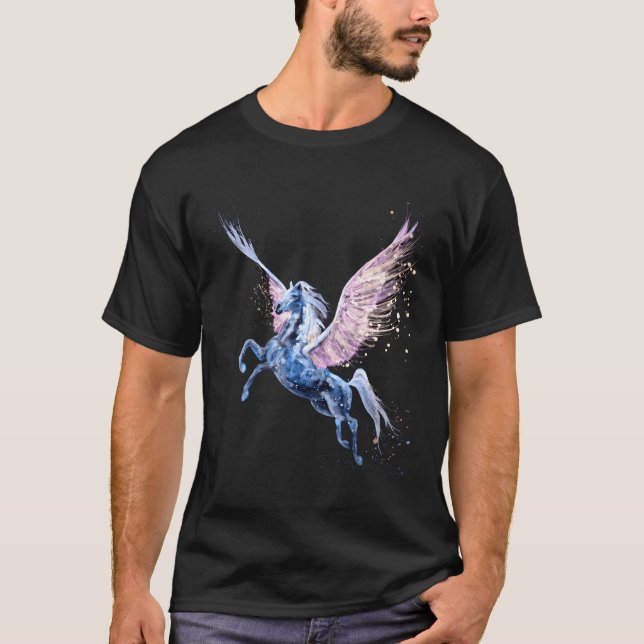 Pegasus Flying Horse T-Shirt (Vorderseite)