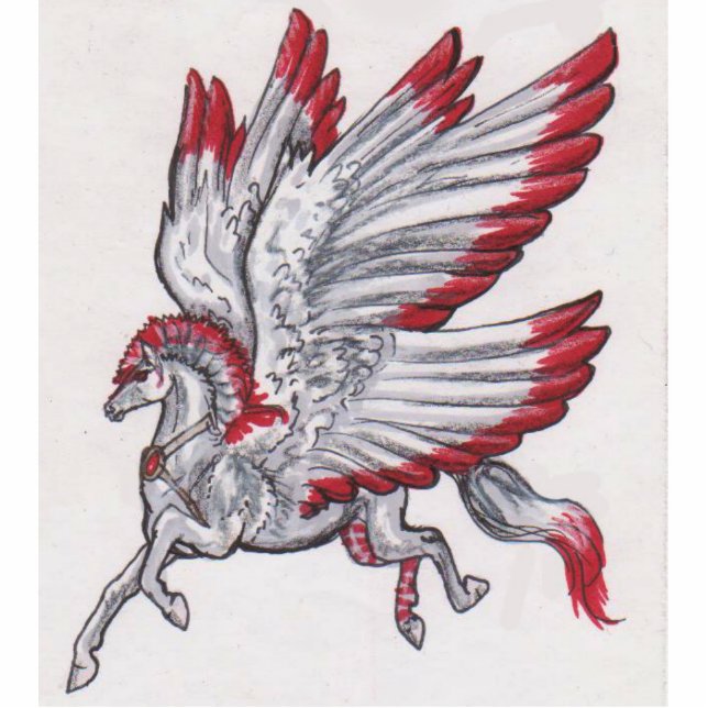 Pegasus Freistehende Fotoskulptur (Vorne)