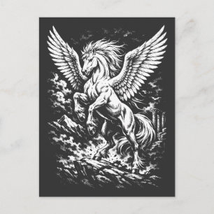 Pegasus — Geflügelter Herold des Sturms Postkarte
