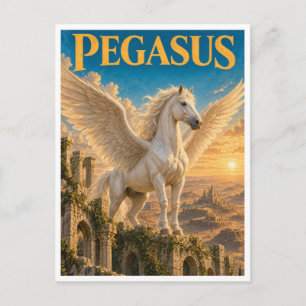 Pegasus, Gothic Fantasy-Monster Postkarte