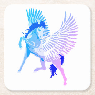 Pegasus Griechische Mythologie Flügelpferd Rechteckiger Pappuntersetzer