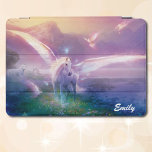 Pegasus Horse Lavender Mist your name iPad iPad Pro Cover<br><div class="desc">Pegasus in Lavendelnebel. ipad 10 Pro Abdeckung. Fügen Sie Ihren Namen hinzu oder verließ Sie ihn leer</div>