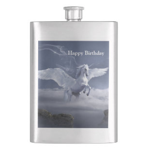 Pegasus im Flug Flachmann